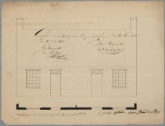 Van Ostade C.A., Schorvoort, Wijks [] nr. 53, bouwen huizing bestaande uit 2 burgerswoningen en 2 schouwen, 11/7/1840