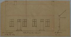 Nijs Feli[se], Kwakkelstraat , Wijk 2 nrs 85 en 86, maken kroonlijst aan huizing, 25/2/1882