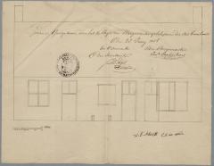 Schoofs, Kwakkelstraat , verzetten deur en raam, 23/6/1838