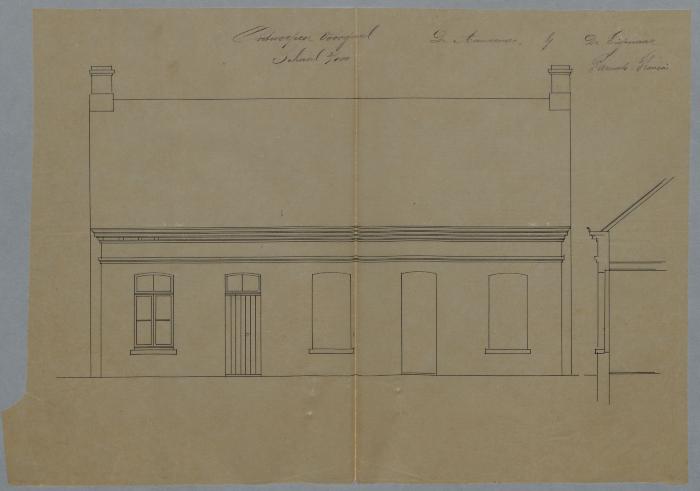 Pauwels François, Korte Begijnenstraat , Wijk 4 nr. 434 en 435, afbreken en heropbouwen voorgevel, 13/11/1886
