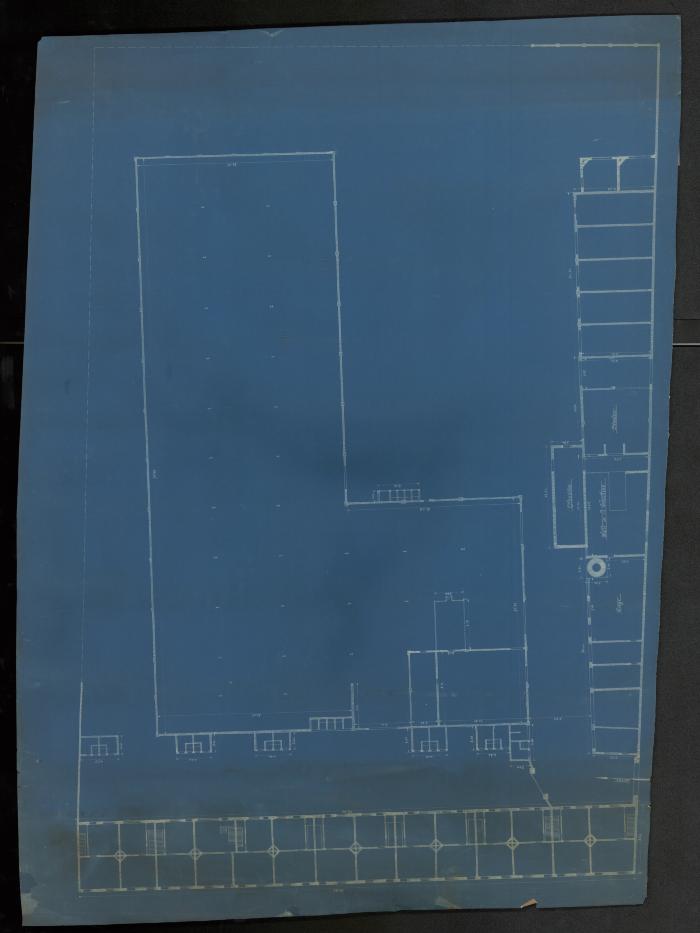 Plattegrond van fabrieksgebouw