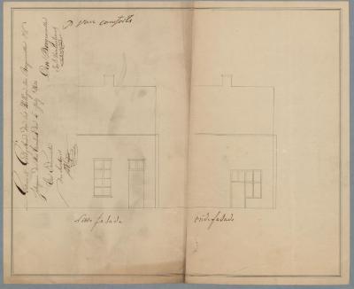 Van Camforts Paulus, Korte Begijnenstraat , Sectie 4 nr. 211, plaatsen raam en deur, 4/7/1840