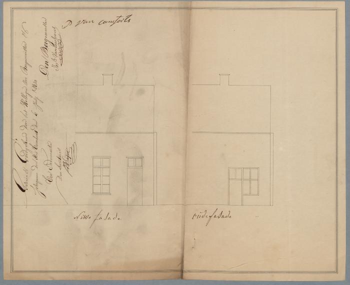 Van Camforts Paulus, Korte Begijnenstraat , Sectie 4 nr. 211, plaatsen raam en deur, 4/7/1840