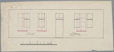Goossens, Molenstraat , nieuwe ramen plaatsen, 4/12/1857