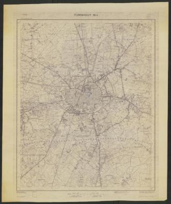 "Turnhout 8/8", Stafkaart van Turnhout, schaal 1:10000, opgemaakt door het Militair Geographisch Instituut