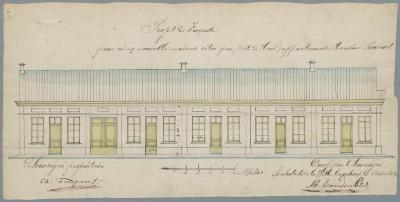 Paupaert Ch., Meir, Wijk 4 nr. 257, bouwen 5 huizingen, 19/9/1864