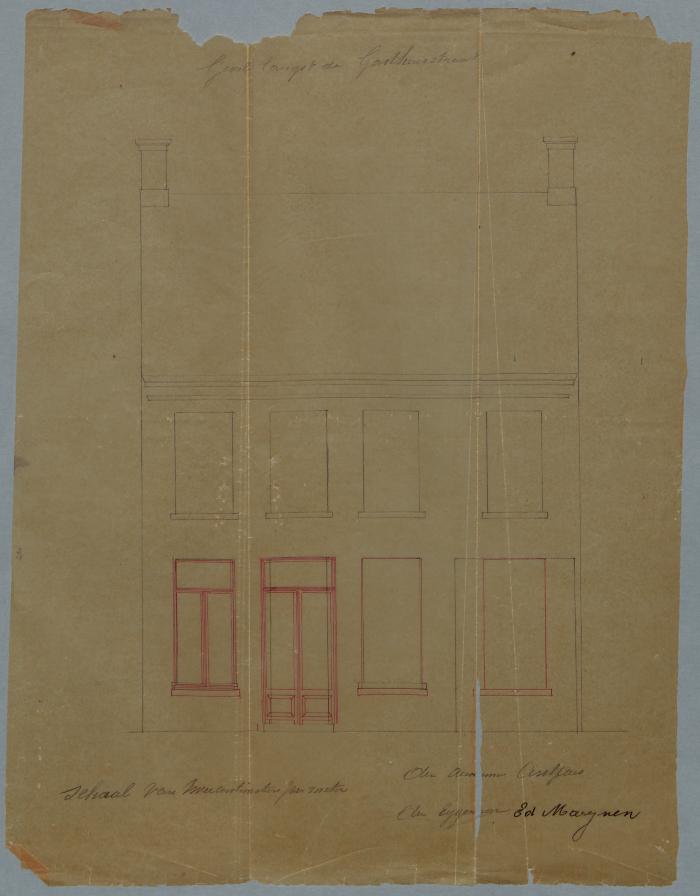 Marynen Ed., Gasthuisstraat , Wijk 3 nr. 700, veranderingen aan huizing, 10/3/1877