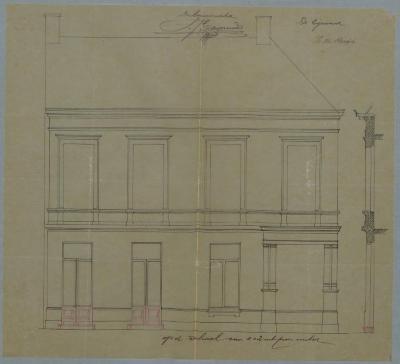 de Bruijn H., Gasthuisstraat , Wijk 4 nr. 856, plaatsen deurvensters in plaats van ramen, 21/1/1887