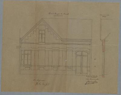 De Lang H., Korte Gasthuisstraat (einde straat), Wijk Q nr. 637, bouwen meubelmakerswerkhuis, 3/2/1893