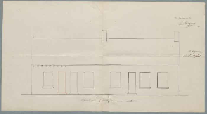 Vueghs Antonius, Papenstraatje, Wijk 1 nr. 72, plaatsen deur, 4/12/1877