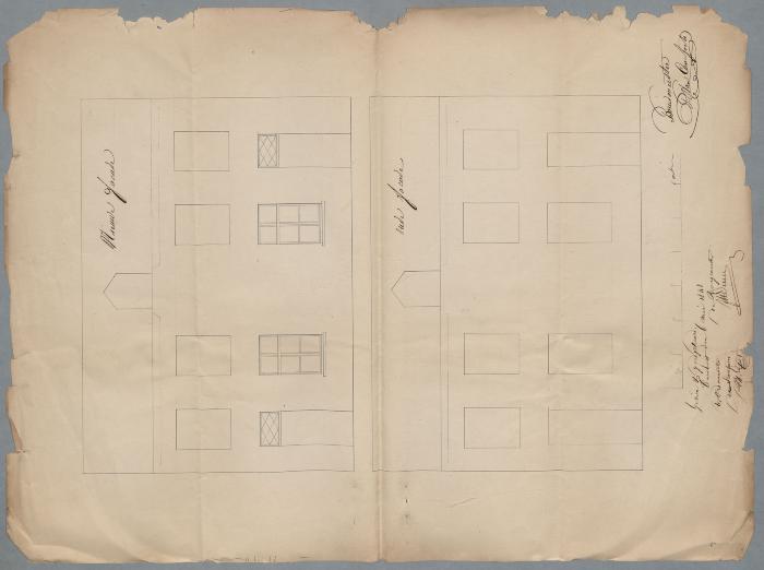 De Go[ttal], Papenstraatje, Wijk 1 nr. 199, plaatsen 2 nieuwe ramen en deuren (met deurgebonten), 6/5/1848