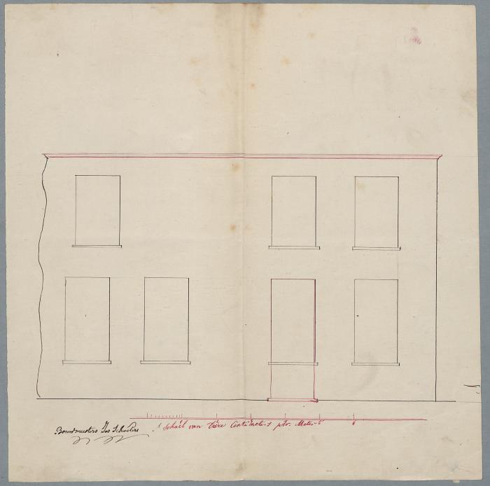 Huybrechts P.J., Papenstraatje, veranderen venster in deur, 4/8/1869