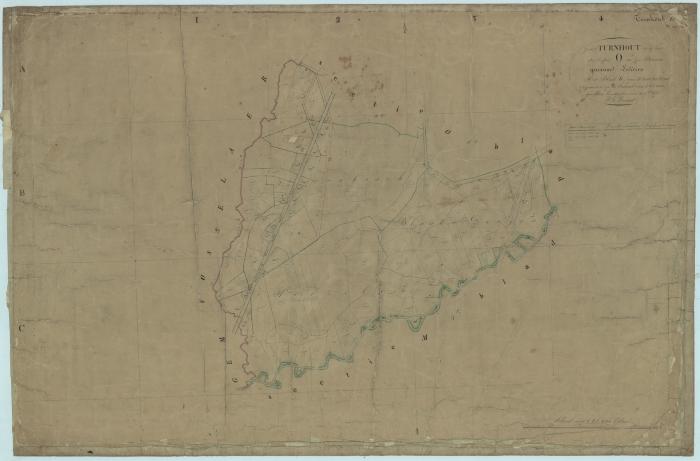 "Gemte Turnhout in 19 sect[ties], de sectie O in zes bladen genaamd Lokeren. Het blad 6"