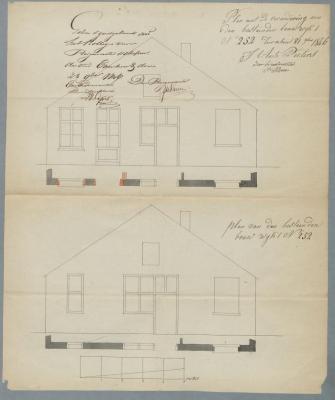 Peeters J.A., Patersstraat , Wijk 1 nr. 252, veranderingen aan huizing, 23/11/1846