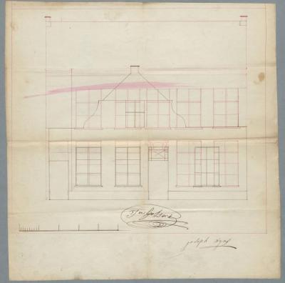 Wyns Joseph, Patersstraat , Wijk 4 nr. 318, afbreken voorhuys en bouwen 2 verdiepingen, 17/6/1850