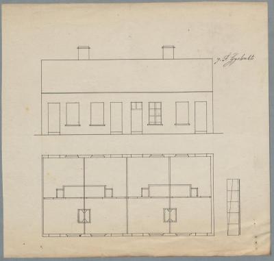Gysbrechts, Patersstraat , Wijk 1 nr. 353, bouwen 4 werkmanswoningen, 18/7/1865