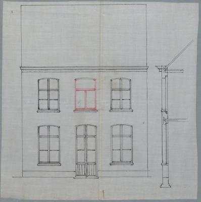 Biermans Joseph Patersstraat nr. 17 (kadaster sectie N nr. 219a) plaatsen 3 nieuwe ramen op eerste verdieping 2/6/1900