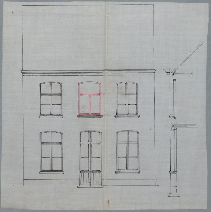 Biermans Joseph Patersstraat nr. 17 (kadaster sectie N nr. 219a) plaatsen 3 nieuwe ramen op eerste verdieping 2/6/1900
