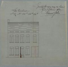 Fabri Edmond, Patersstraat , Sectie R nr. 228, gevelveranderingen (ramen en deuren), 22/3/1892