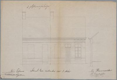 Vander Heyden Louis, Papenstraatje (einde straat, palende aan Akkerpad), bouwen 4 woningen, 20/9/1879