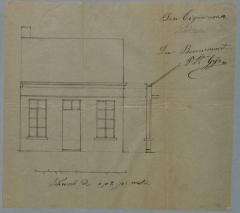 Dierckx, Nieuwstad, De Buitenmuur oprichten huizing, 9/4/1887