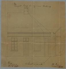 Hoskens C., Nieuwstad (met hoek weg naar Oosthoven), bouwen 2 woningen, 6/6/1889