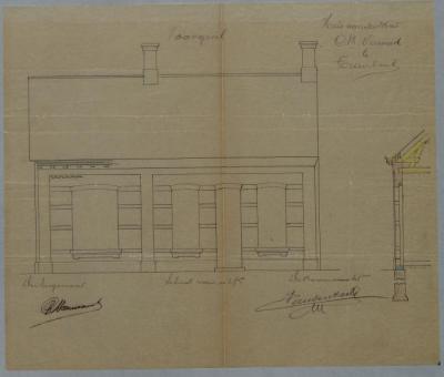 Verwaest Chs, Baan van Turnhout naar Hoogstraten (kom van de nieuwe vaart), Sectie P nr.178e, bouwen woning, 12/7/1893