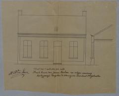 Van Laer Jan, Staatsbaan van Turnhout naar Hoogstraten, Wijk P nr. 50f, bouwen huizing, 4/10/1886