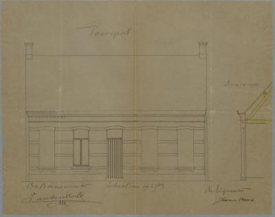 Ooms Joannes, Staatsbaan van Turnhout op Hoogstraten, Wijk P nr. 162a, bouwen huis, 30/6/1887