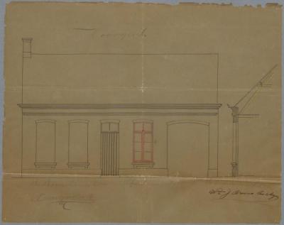 Brosens-Casteleyns J. (weduwe), Staatssteenweg van Turnhout op Hoogstraten, Wijk 4 nr. 217, verandering aan huizing, 13/2/1886