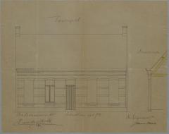 Ooms Joannes, Staatsbaan van Turnhout op Hoogstraten, Wijk P nr. 162a, bouwen huis, 30/6/1887