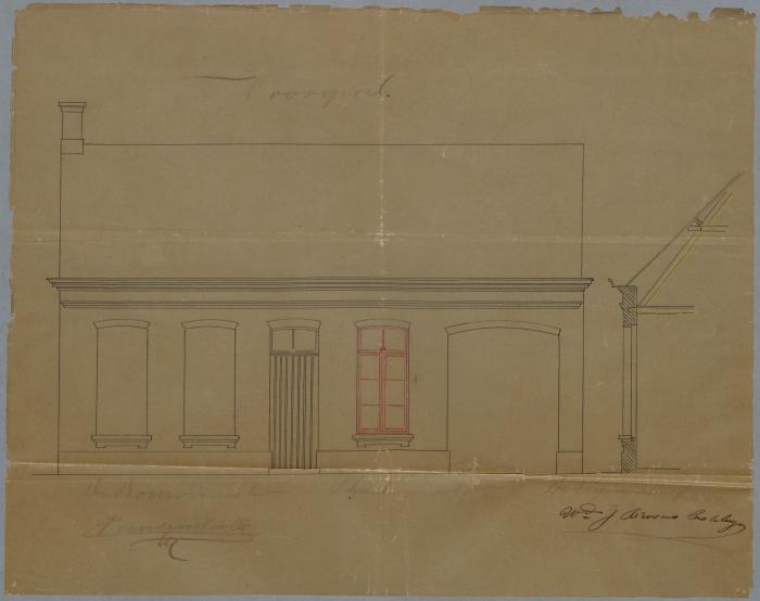 Brosens-Casteleyns J. (weduwe), Staatssteenweg van Turnhout op Hoogstraten, Wijk 4 nr. 217, verandering aan huizing, 13/2/1886