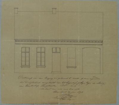 Brosens J.P., Steenweg van Turnhout op Hoogstraten, Wijk P , bouwen huizing, 6/2/1873