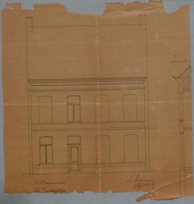 Geentjens P., Baan van Turnhout op Hoogstraten, Sectie P nr. 66e, bouwen huizing, 8/7/1893