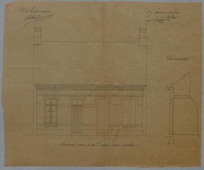 Dier[….], Den Aert (onder Turnhout), W.B. nr. 318, bouwen 2 huizingen, 27/6/1882