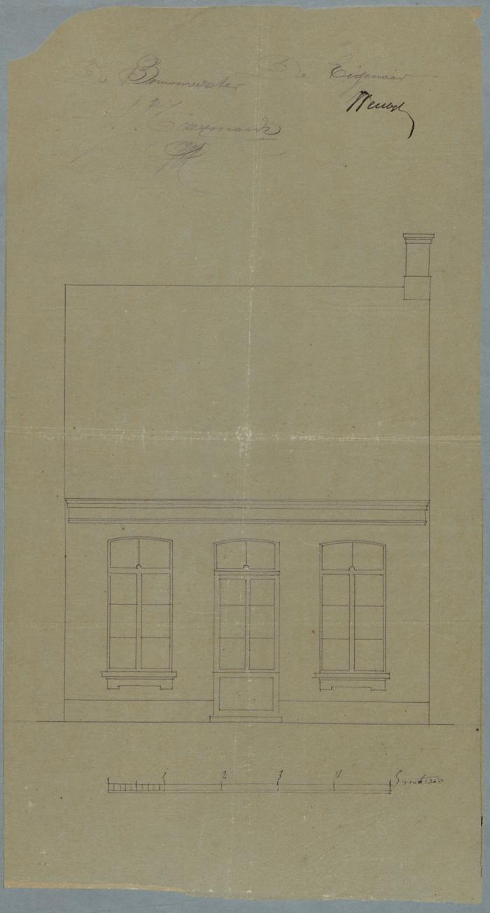 Versteylen , Steenweg van de staat van Turnhout naar Tilburg (over de hovenierderij, genaamd Kalverenstraat), bouwen huis, 10/2/1879