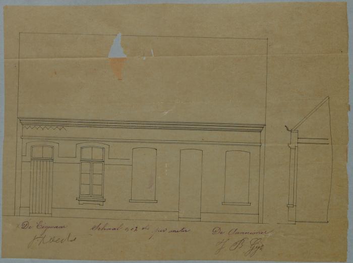 Roest Avoué J., Baan van Turnhout op Tilburg (Oosthoven), bouwen 2 woningen, 22/3/1884
