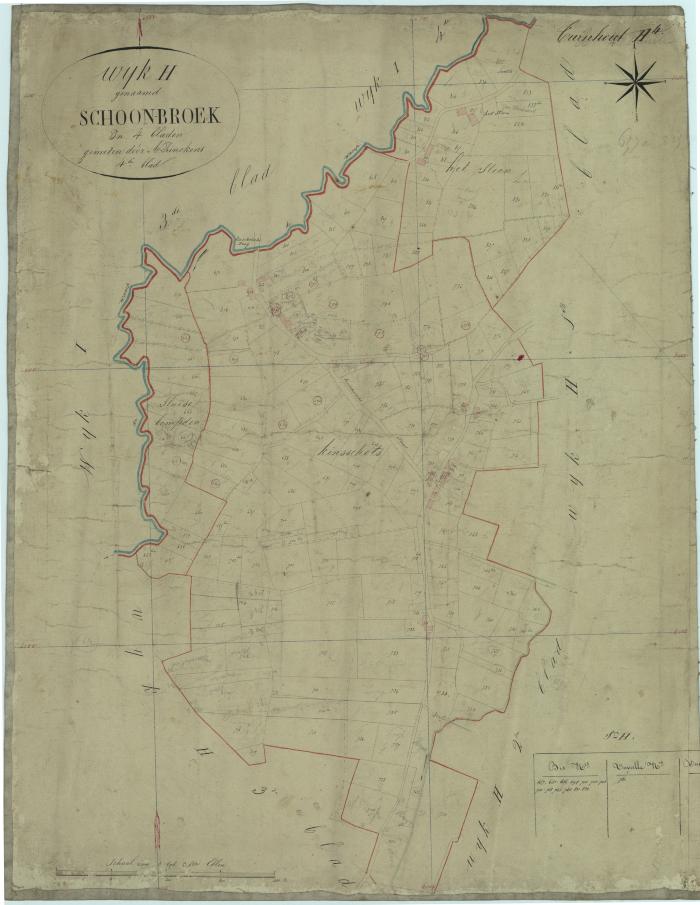 "Wijk H genaamd Schoonbroek In 4 bladen, 4de Blad"
