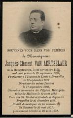 Jacques-Clément Van Aertselaer, monseigneur