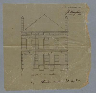 Meses-Goris F., Steenweg van de staat van Turnhout naar Tilburg (achter Theobalduskapel), bouwen huis, 4/2/1874