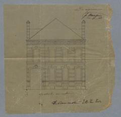 Meses-Goris F., Steenweg van de staat van Turnhout naar Tilburg (achter Theobalduskapel), bouwen huis, 4/2/1874