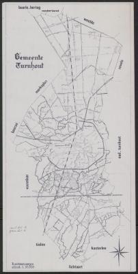 "Gemeente Turnhout. Landbouwwegen. Schaal 1:20.000", kaart van Turnhout
