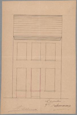 Schuermans, Botermarkt, nr. 362, gevelverandering (deur en raam), 7/3/1874