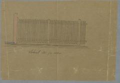Faes Ant., Statiestraat , Wijk P nr. 131, bouwen houten afsluiting, 26/2/1891