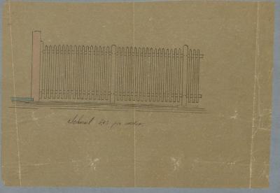 Faes Ant., Statiestraat , Wijk P nr. 131, bouwen houten afsluiting, 26/2/1891