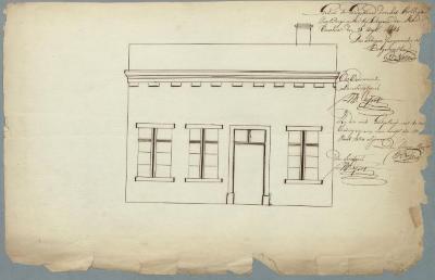 Wagemans H., dicht bij de h[u][t] van Bertels, bijgenaemd pindjop, [bouwen woning], 6/8/1844