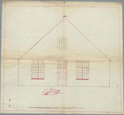 [Corneli….], Patersstraat, Wijk 4, voorgevelveranderingen ( nieuwe ramen plaatsen), 18/4/1850