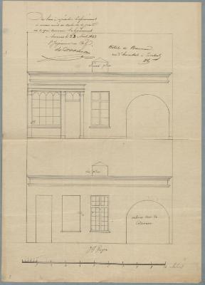 Beersmans, Herentalsstraat , Sectie 2 nr. 336, [bakker] gevelveranderingen, 27/7/1843