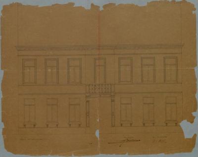 Vandooren [F.], Warandestraat , Wijk Q nr. 461, opbouwen huis, 29/5/1865
