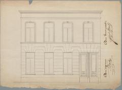 Dockx [Fr.], Patersstraat -Staatsbaan van Turnhout naar Tilburg, Sectie 4, bouwen huis, 27/5/1861